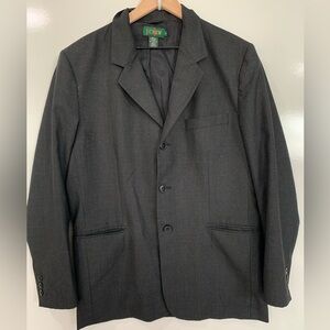 J.Crew Grey 100% Wool 3 Button Sport Blazer Men’s Size M Classic Prep like new